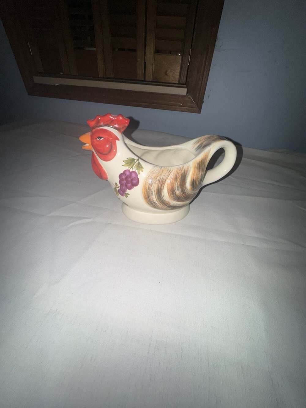 Style Eyes by Sauri Bros French Country Rooster Collection Gravy Boat Pitcher